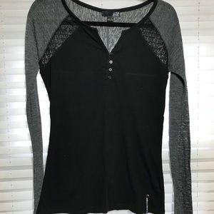 Black and gray long sleeve